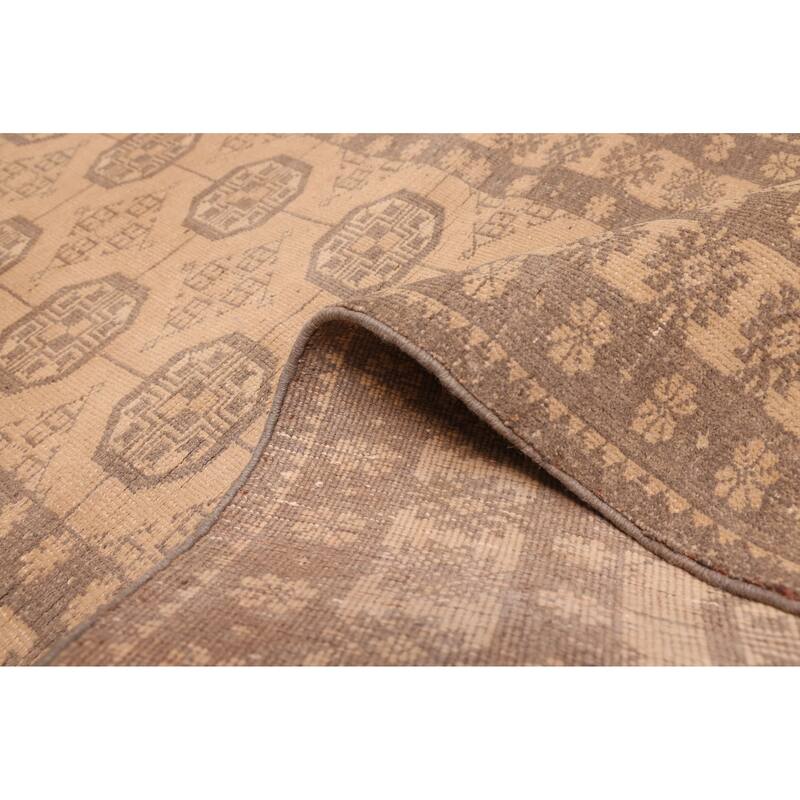 ECARPETGALLERY Hand-knotted Antalya Vintage Beige Wool Rug - 2'8 x 6'3