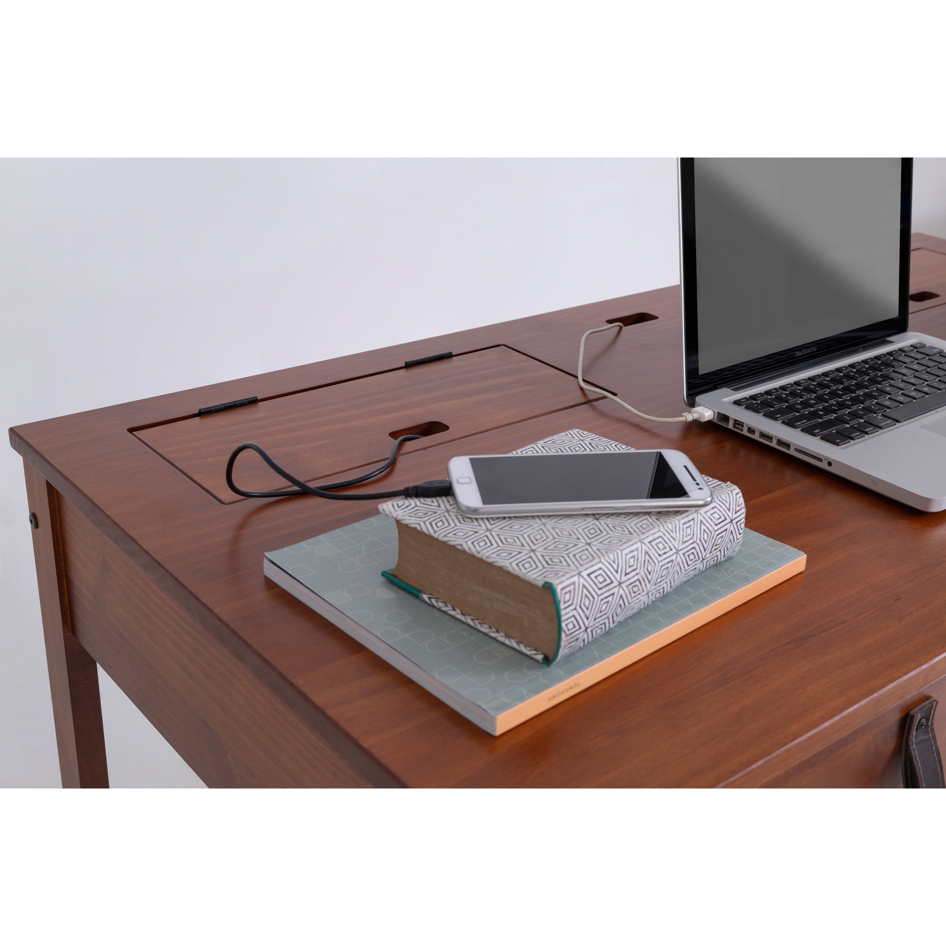 Copper grove top computer desk