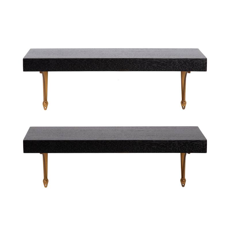 Kate and Laurel Hatley Floating Shelf Set