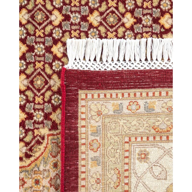 Overton Hand Knotted Wool Vintage Inspired Traditional Mogul Red Area Rug - 8 x 10