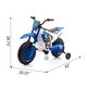 preview thumbnail 16 of 47, 12V Kids Motorcycle Ride-On with Durable Build, Training Wheels, and Comfortable Seating for Ages 3-6