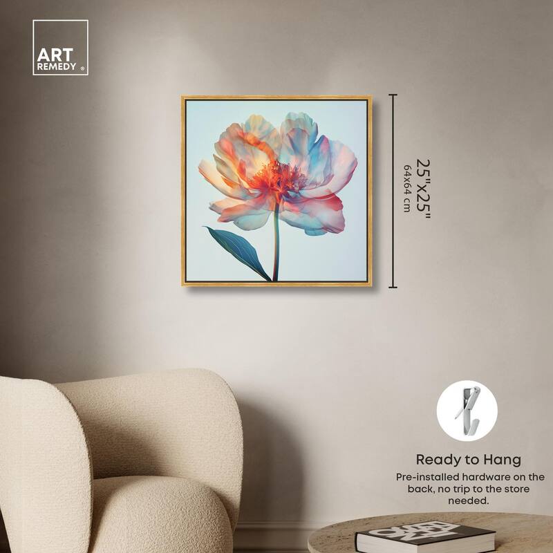 Peony Phases Canvas by Art Remedy