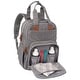 preview thumbnail 7 of 11, Backpack Diaper Bag - Gray