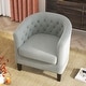 preview thumbnail 33 of 36, Corvus Oxonia Tufted Fabric Upholstered Club Chair