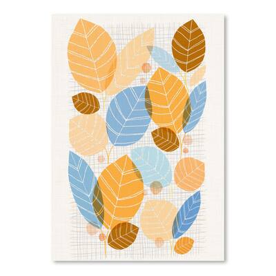 Americanflat - Bright Leaves1 by Modern Tropical - 16"x20" Poster Art Print