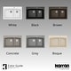 preview thumbnail 15 of 49, Karran Drop-In Quartz Double Bowl Kitchen Sink