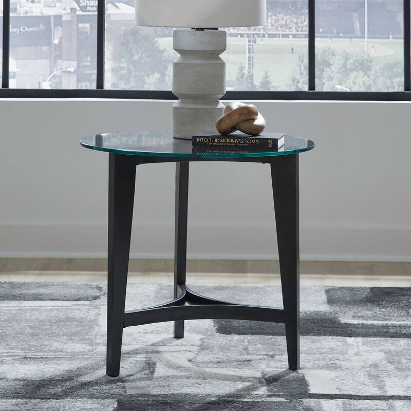 Liberty Furniture Capri Round Glass Cocktail Table, End Tables - Various Options - End Table