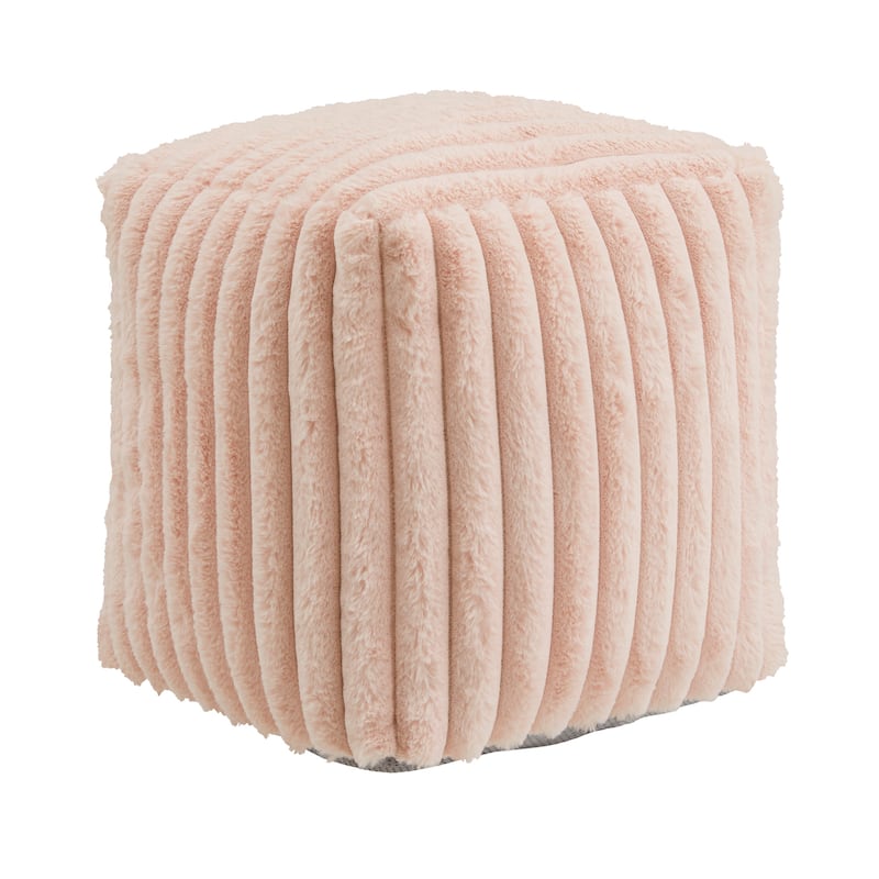 Brunico Upholstered Square Pouf Ottoman by iNSPIRE Q Bold
