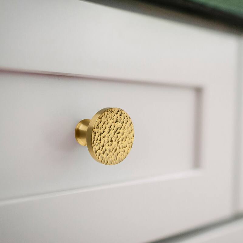 Copper Kitchen Cabinet Knobs 1-1/4 inch (32 mm) Diameter 100% Solid Brass Drawer Knob (10-PACK)