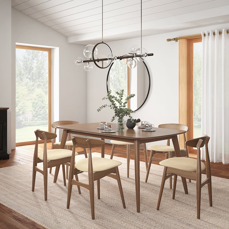 Ribe Mid-Century Modern Tapered Dining Set