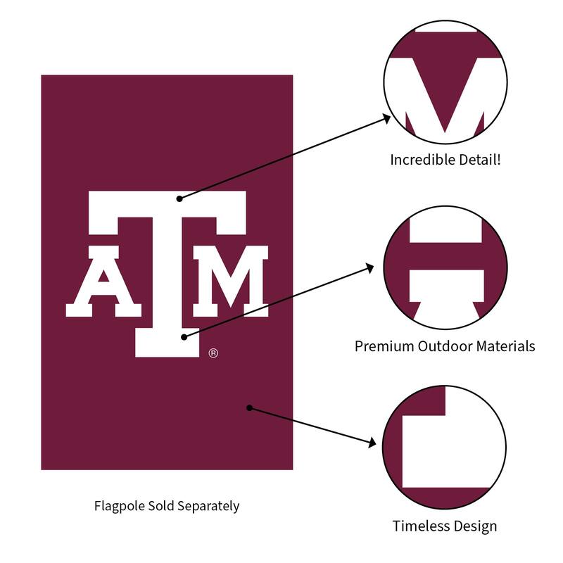 Applique Flag, House Size, Texas A&M