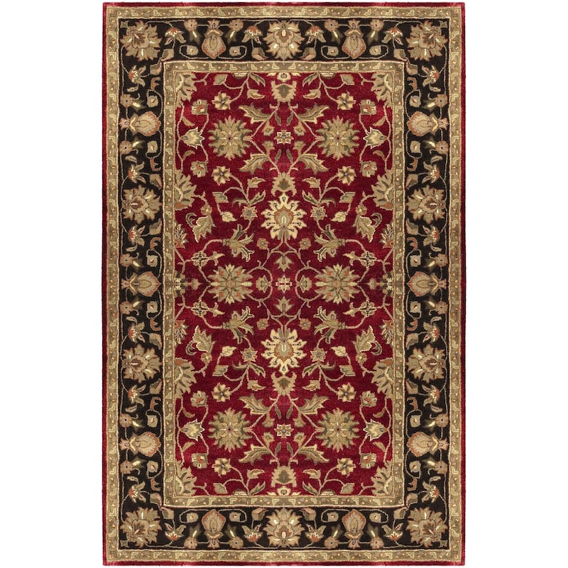 Livabliss Crowne Traditional Border Area Rug