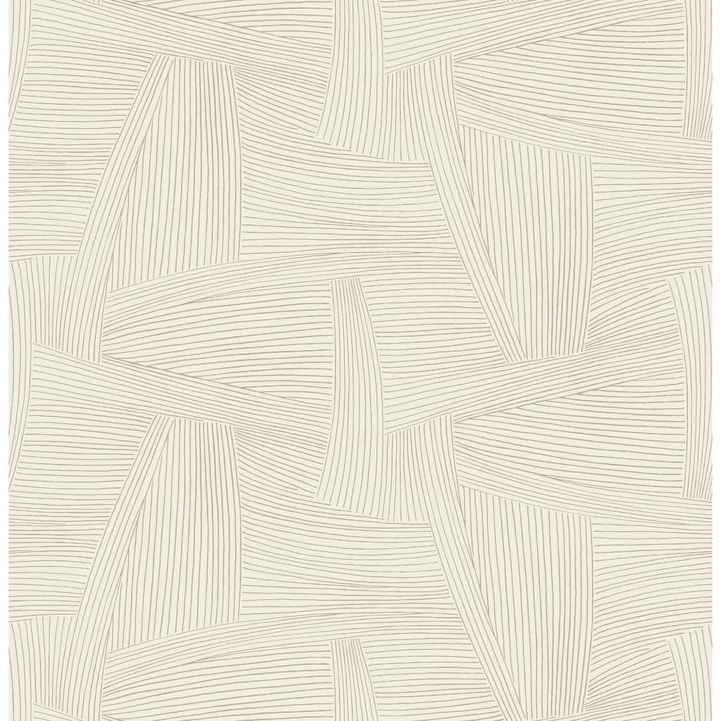 A-Street Prints Reid Light Brown Woven Geometric Wallpaper
