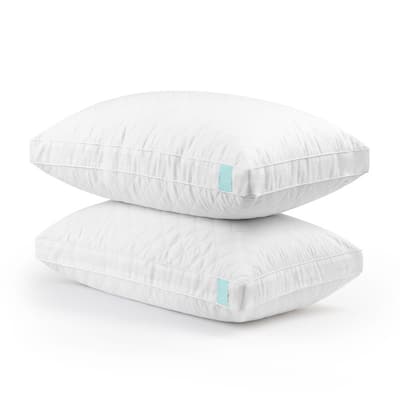 Martha Stewart Cotton Quilted Conforming Memory Foam Cluster Set of 2