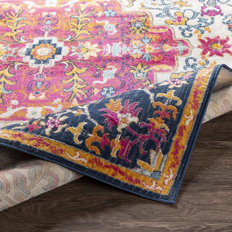 Livabliss Vintage Floransa Medallion Area Rug