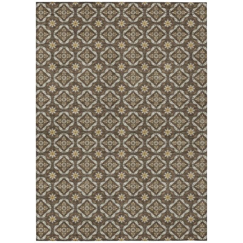 Machine Washable Indoor/ Outdoor Contemporary Granby Chantille Rug