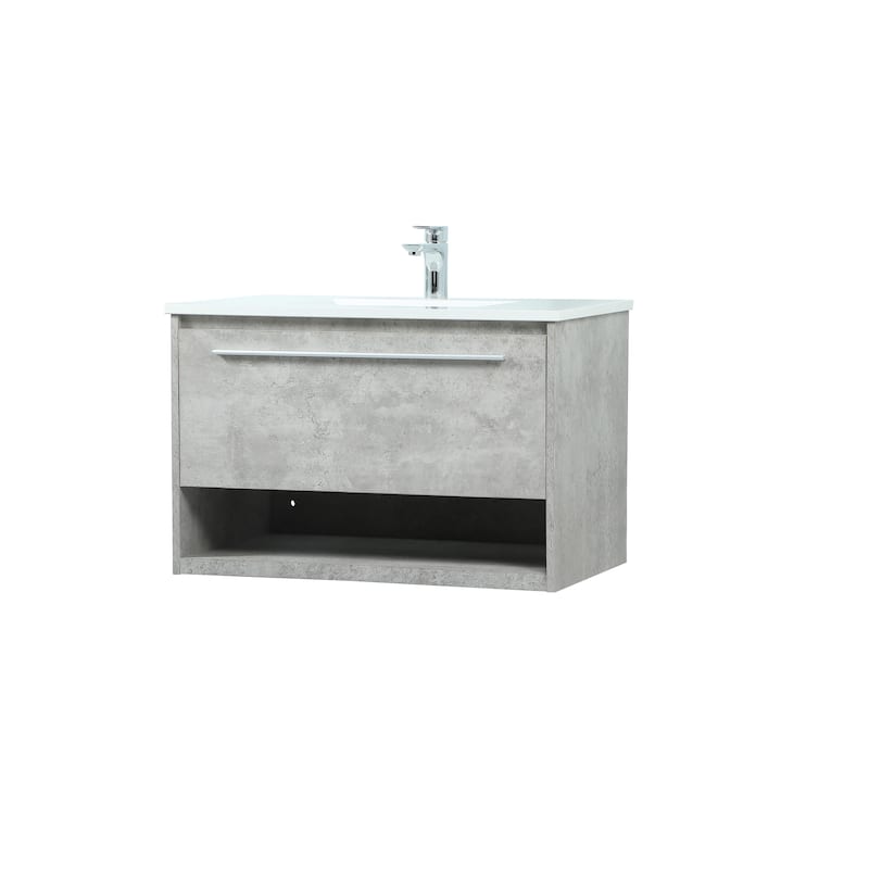 Brush 24 - 30 Inch Single Bathroom Vanity