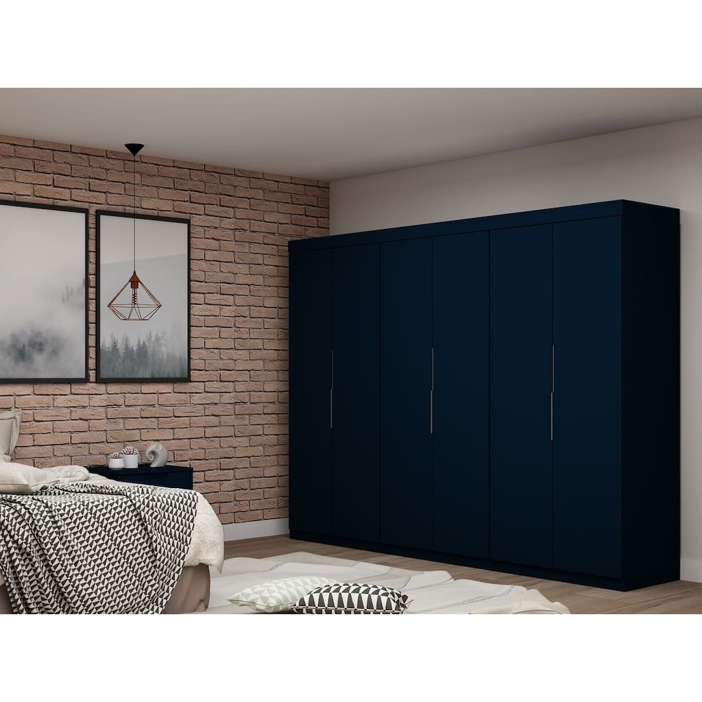 Mulberry 2.0 Modern 3 Sectional 6 Drawer Wardrobe Closet Set of 3