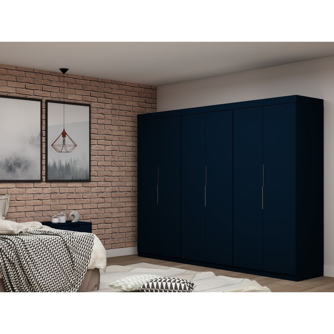 Manhattan Comfort Mulberry 13-Piece Wardrobe Closet