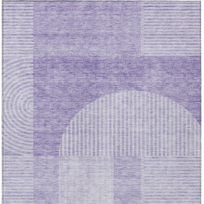 HomeRoots Geometric Transitional Rectangle Outdoor Rug