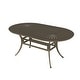 preview thumbnail 5 of 4, 72" Cast Aluminum Oval Patio Dining Table with 2" Umbrella Hole