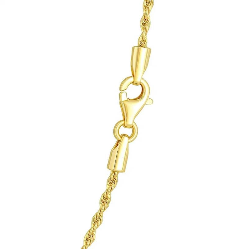 MayaMila 14k Yellow Gold Light Rope Chain 1.5mm