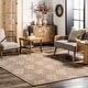 preview thumbnail 1 of 7, Nuloom Mitzy Casual Honeycomb Jute Area Rug 4' x 6' - Natural - Rectangle