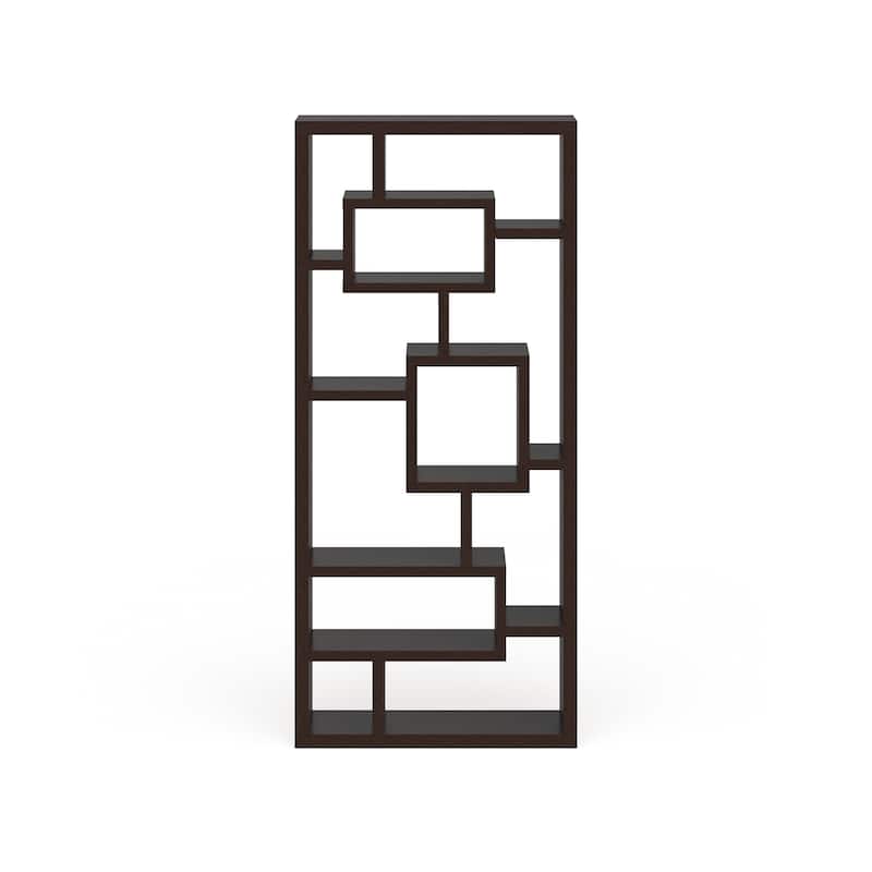 Tribeca Modern Multi-Shelf Open Back Bookcase/Display Cabinet by Furniture of America