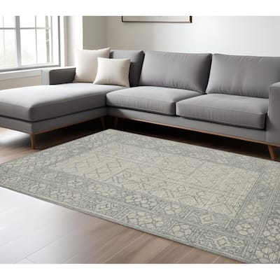 HomeRoots Southwestern Lodge Rectangle Area Rug