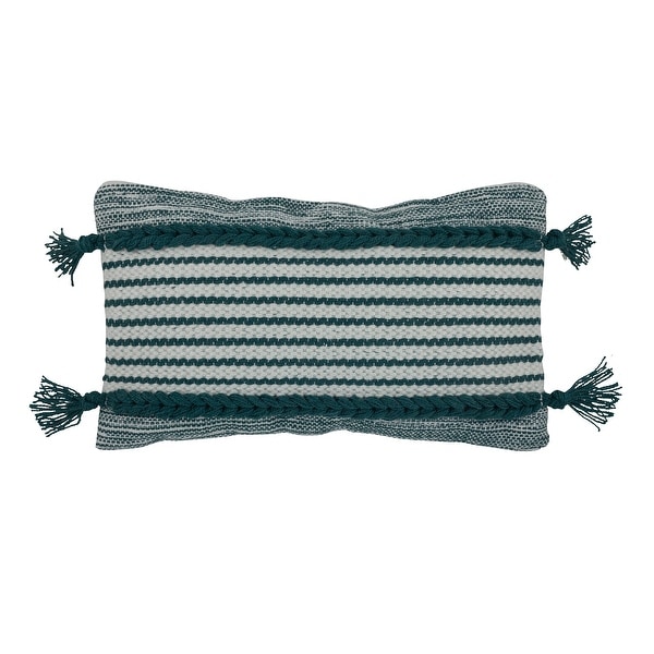 Lucas Woven Outdoor Pillow 12 in. x 20 in. with tassels. Opens flyout.