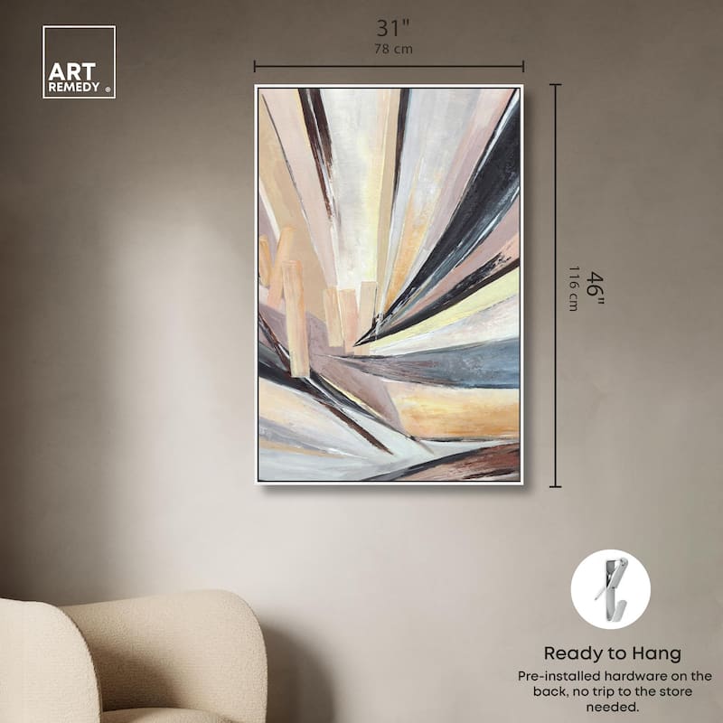 Balancing Lines I Canvas by Art Remedy