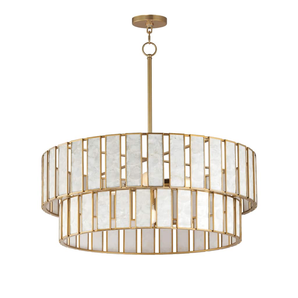 Maxim 12806 Miramar 6 Light 33" Wide Waterfall Chandelier