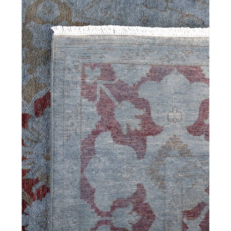 Overdyed One-of-a-Kind Hand-Knotted Area Rug - Gray - 6' 1" x 9' 1"