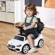 preview thumbnail 15 of 48, Gymax 3-in-1 Toddler Push Car w/Adjustable Canopy Under Seat Storage