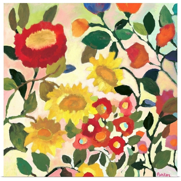 "Three Sunflowers" Poster Print