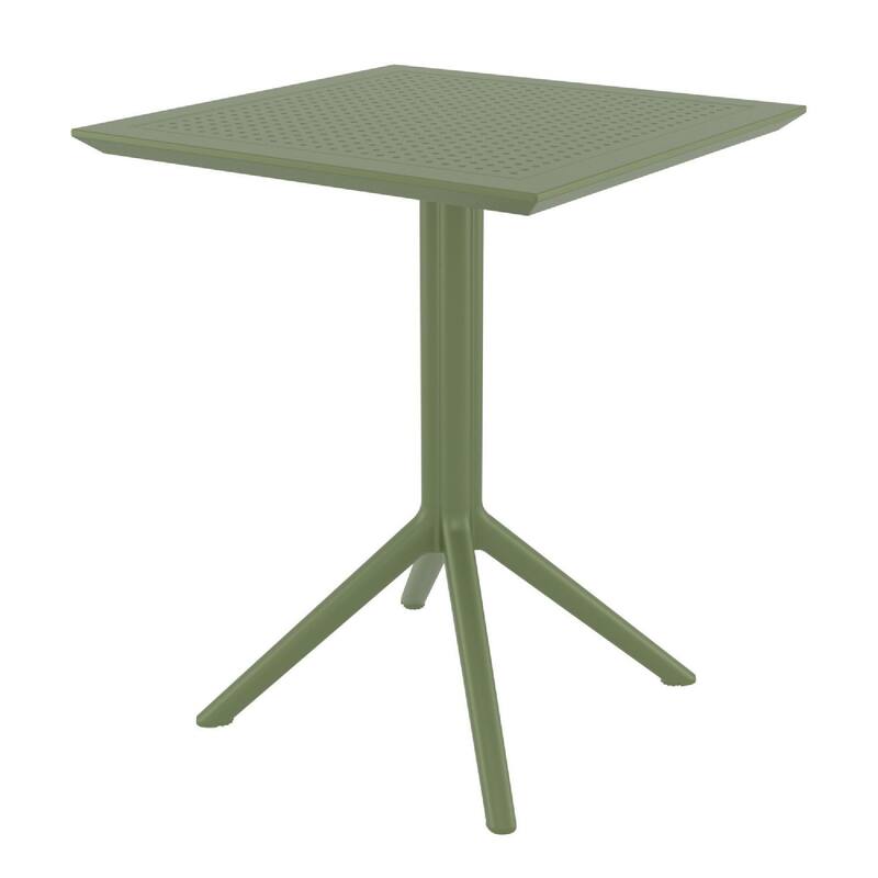 24" Olive Green Square Folding Table