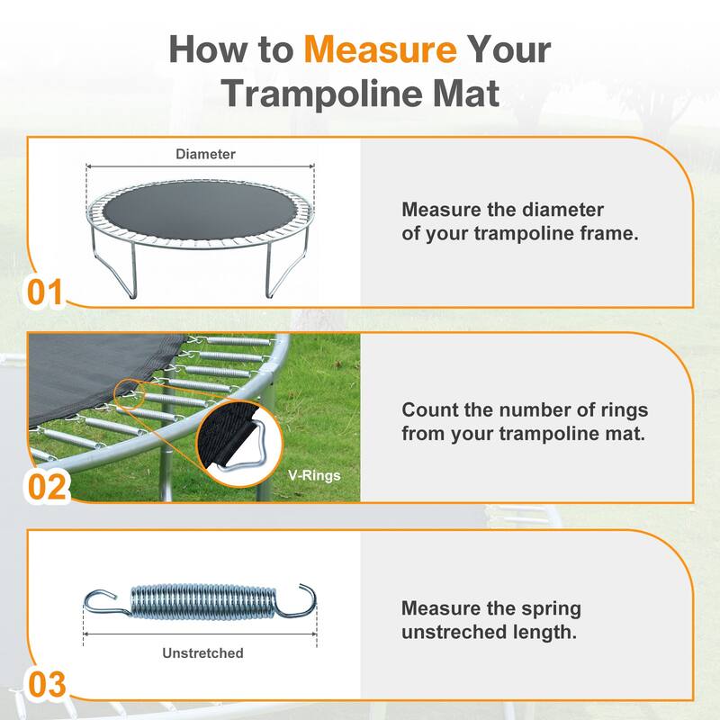 Aoodor Trampoline Replacement Jumping Mat