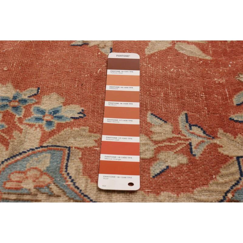 ECARPETGALLERY Hand-knotted Antalya Vintage Dark Copper Wool Rug - 9'9 x 13'0