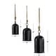 preview thumbnail 47 of 77, Gold, Gray, Bronze, Black or Red Metal Tibetan Inspired Decorative Cow Bells with Jute Hanging Rope (Set of 3)