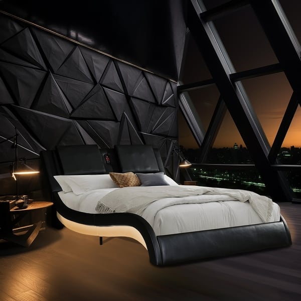 Luxurious Modular Smart Bed with Bluetooth Speaker System and Vibration  Massage,Platform Bed Frame- Queen/king Size - Bed Bath & Beyond