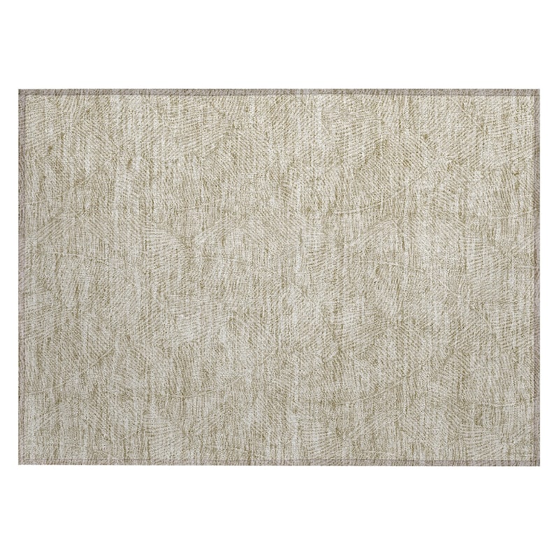 Machine Washable Indoor/ Outdoor Chantille Tropical Palm Rug