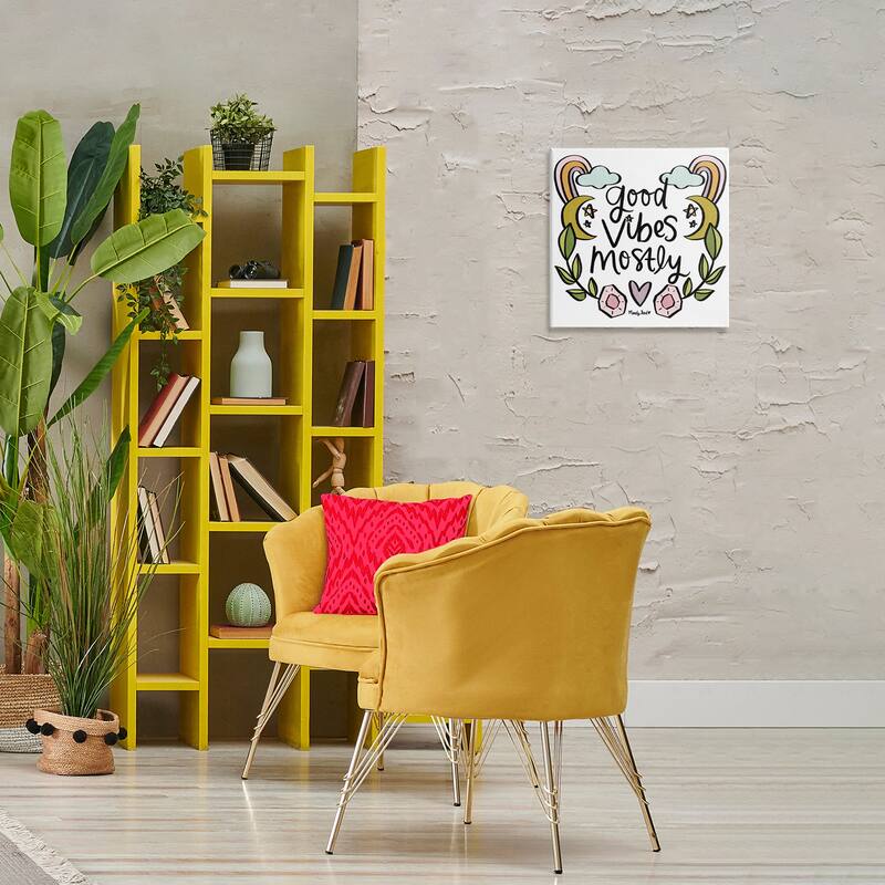 Stupell Good Vibes Mostly Canvas Wall Art Design By Mandy Ford Art + Illustration