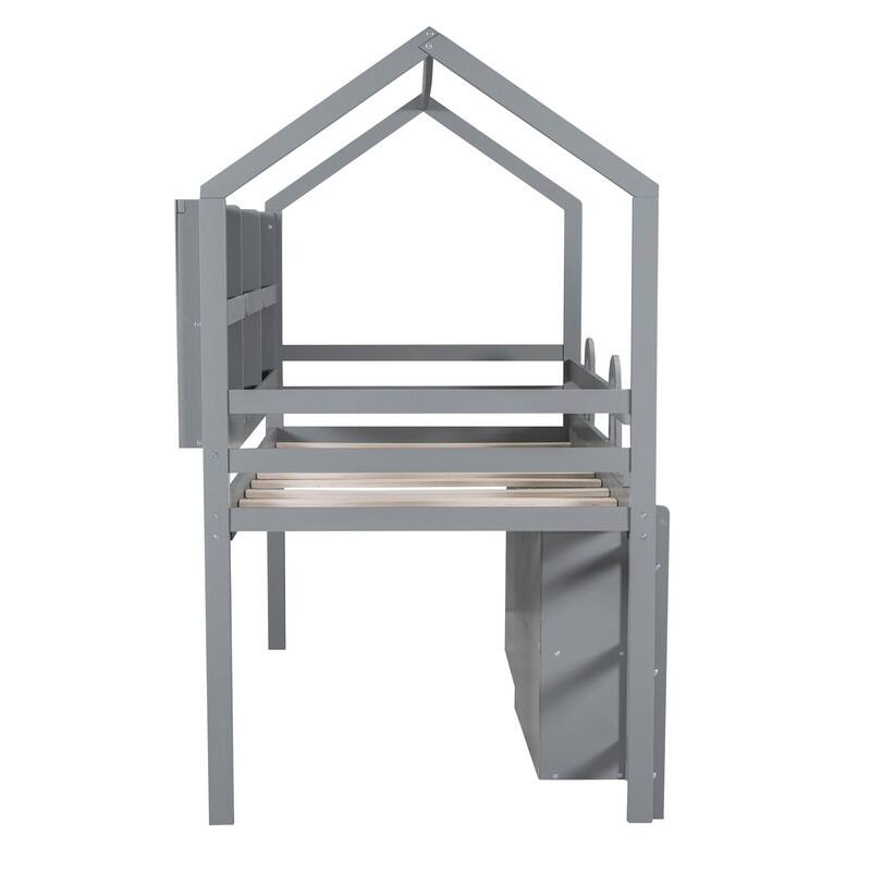 Full XL Over Queen Separable Metal Bunk Bed with 2 Drawers