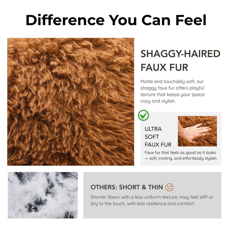 Furniture of America Neyra Modern 28-inch Faux Fur Accent Arm Chair