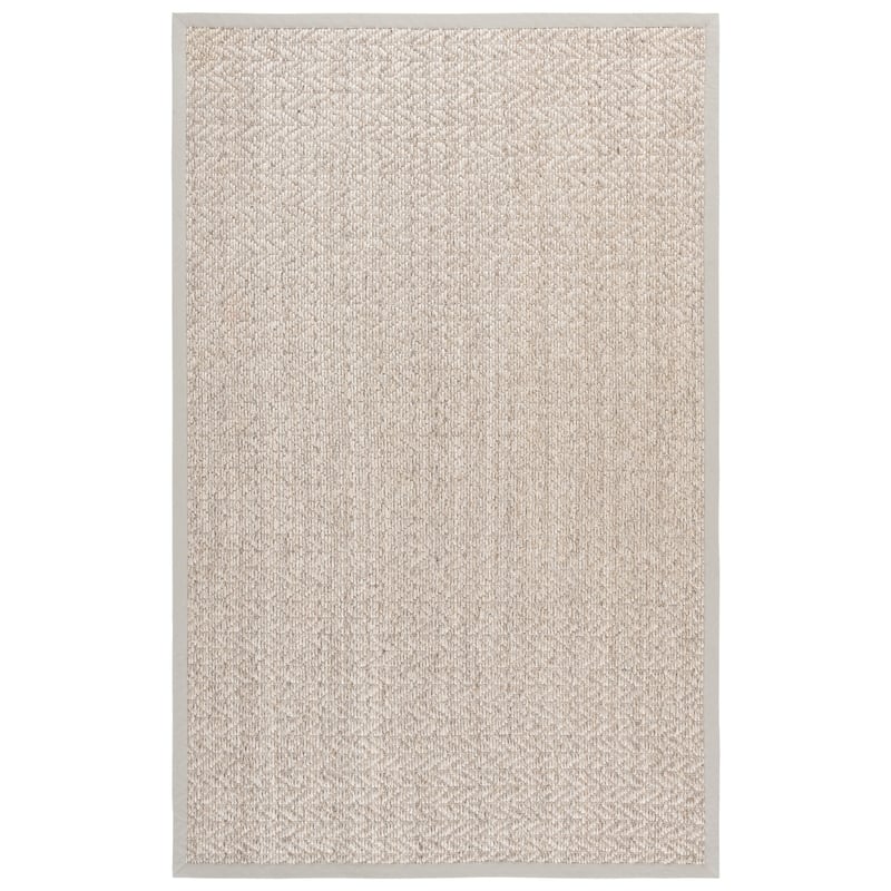 SAFAVIEH Natural Fiber Sarka Farmhouse Sisal Rug - 6' x 9' - 6' x 9' - Natural/Grey
