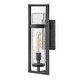 preview thumbnail 1 of 0, Hinkley Cordillera Collection One Light Outdoor Medium Wall Mount Lantern, Black
