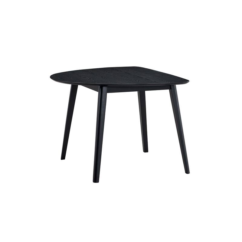 HomeRoots 43" Black Wood Dining Table - 43.00 in. x 30.00 in. x 39.00 in.