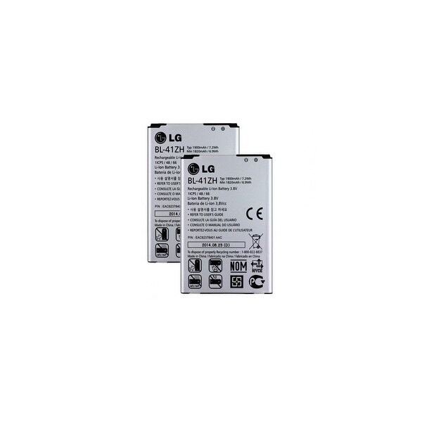 Replacement Battery For LG H345 Mobile Phones - BL-41ZH (1820mAh, 3.8V, Li-Ion) - 2 Pack. Opens flyout.