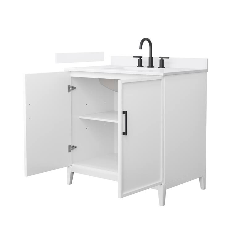 Elan 36-inch Single Vanity, 3 Hole Quartz Top