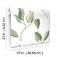preview thumbnail 6 of 5, York Wallcoverings Brushwork Branches Leaf Green Wallpaper